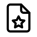 Document,Favorite,File,Page,Paper,Star ok 