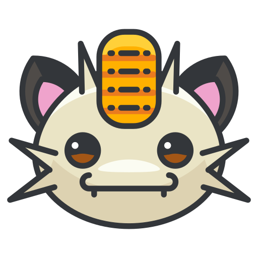 Go, meowth, pokemon, game, play icon
