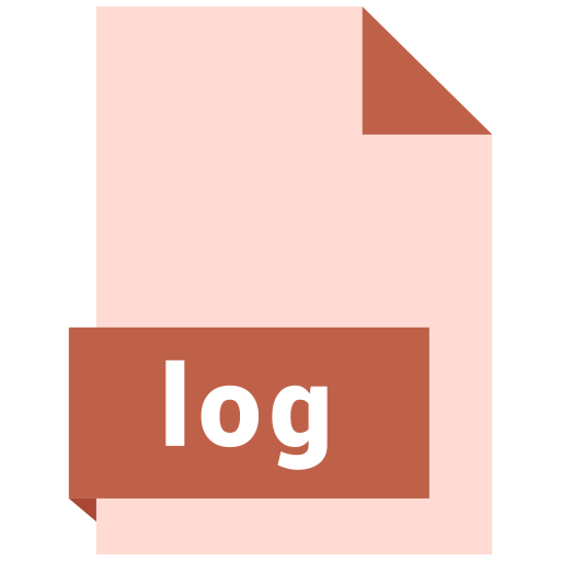 Document, extension, file, format, log icon