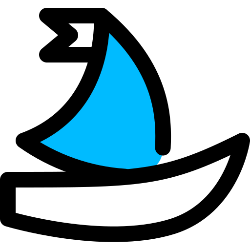Boat, sailboat, sailing icon