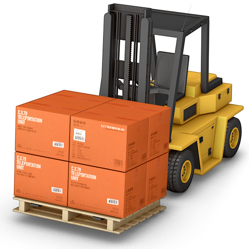 Forklift, warehouse icon