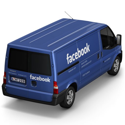 Back, facebook icon