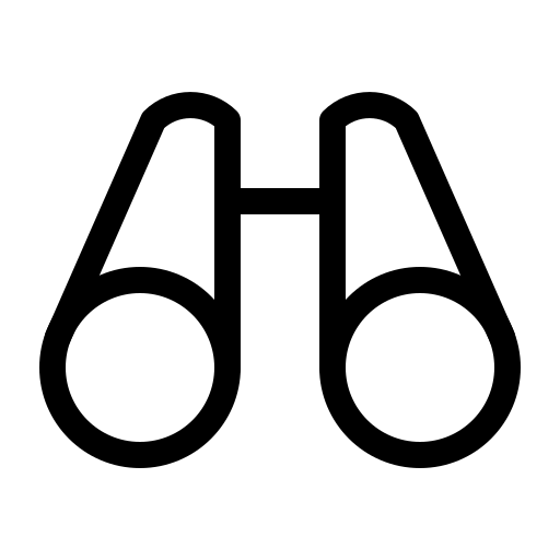 Binoculars, light icon