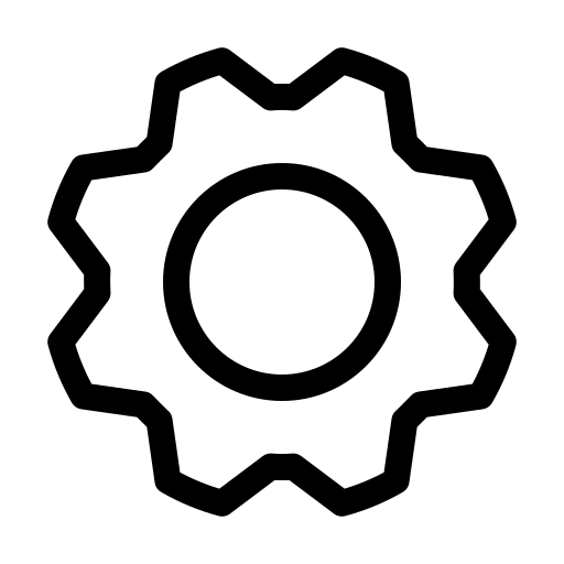 Gear, light icon