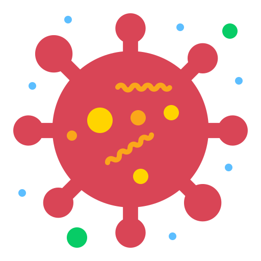 Corona, bug, virus, bacteria icon