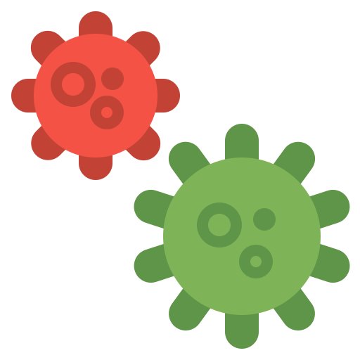 Bacteria, cell, coronavirus, covid19, infection, virus icon
