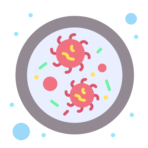 Bacteria, germs, virus icon