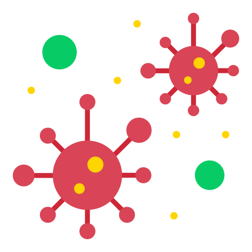 Bacteria, coronavirus, covid19, infection, virus icon