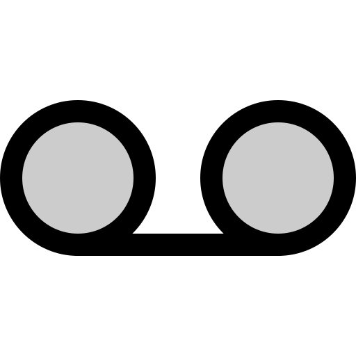 Voicemail, duotone icon