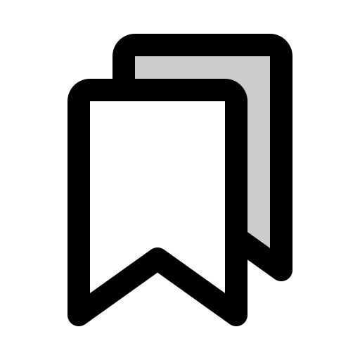 Bookmarks, duotone icon
