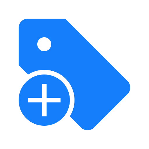 Tag, add icon
