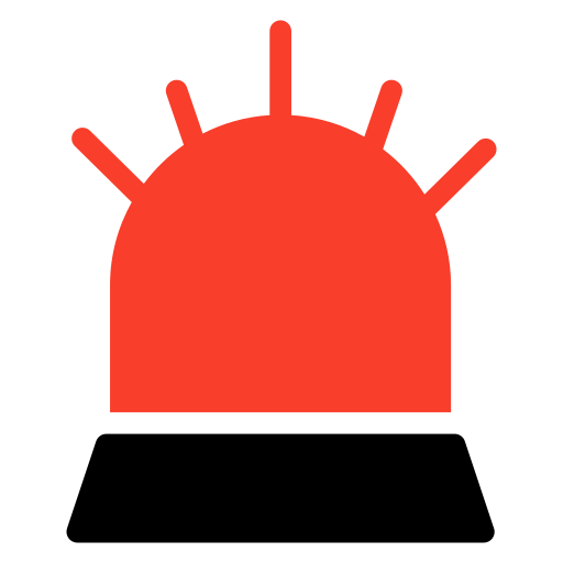 Ambulance, emergency, light, police icon
