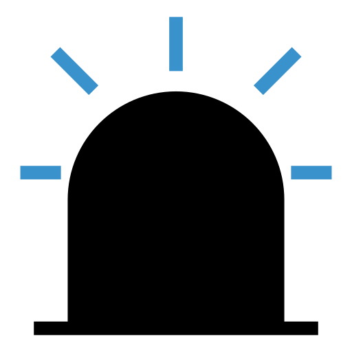 Alarm, alert, policevan, transport icon