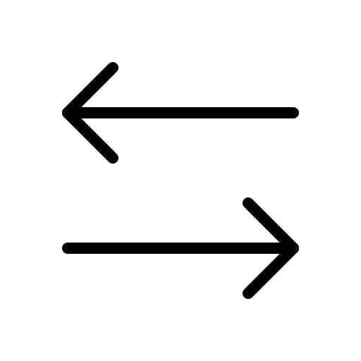 Arrows, left, right, thin icon