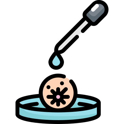 Bacteria, dishh, dropper, petri, transmission, virus icon