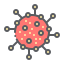 Corona Outbreak (Filled Outline) icon 64x64