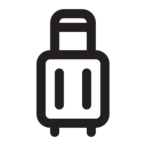 Suitcase, travel, transport, delivery icon