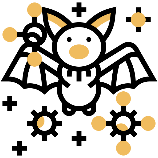 Animal, bacteria, bat, coronavirus, covid-19, virus icon