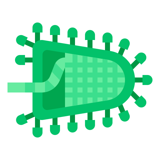 Bacteria, lyssavirus, science, structure, virus icon