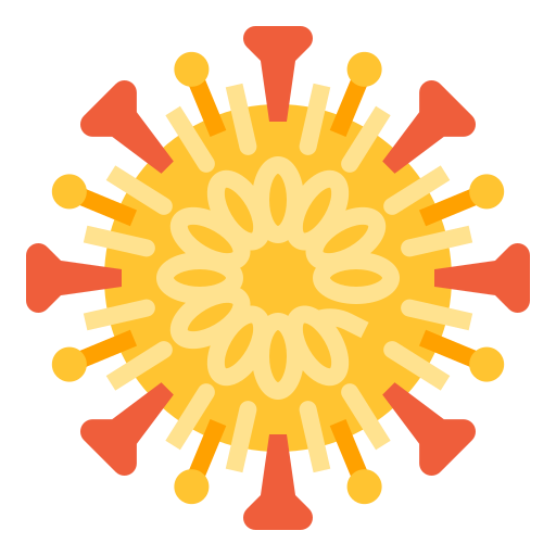Bacteria, corona, disease, science, structure, virus, outbreak icon