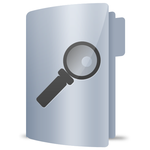 Folder, search icon