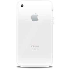 White, iphone icon
