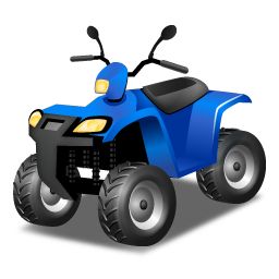 Blue, quadbike, quadbikeblue icon