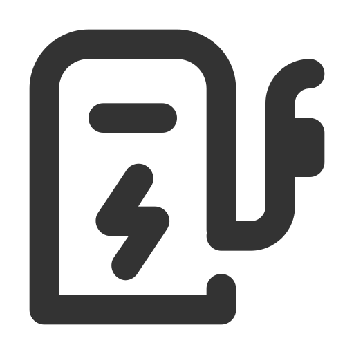 Charging, electric, station icon