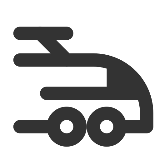 Electric, suburban, train icon