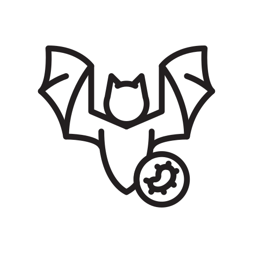 Bacteria, covid, disease, virus icon