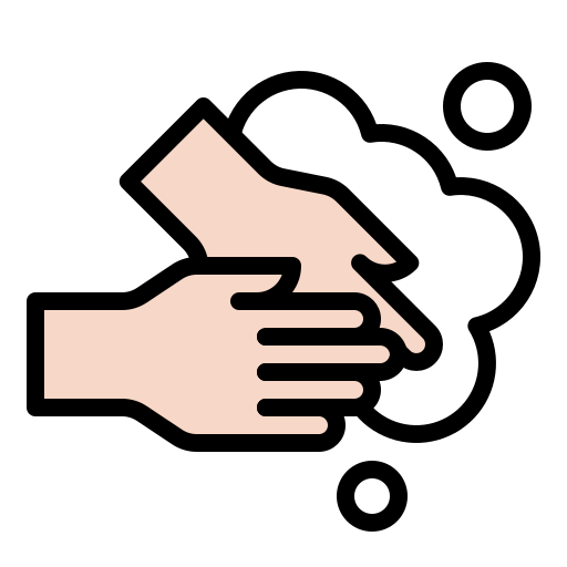 Bubble, clean, hand, handwashing, hygiene, wash, coronavirus icon