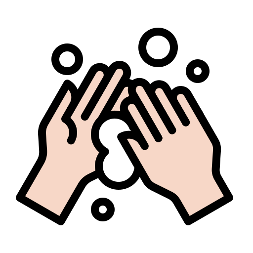 Bubble, clean, hand, handwashing, hygiene, wash, coronavirus icon
