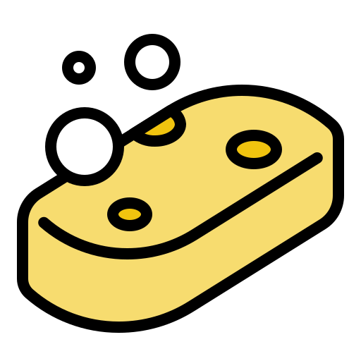 Bathing, clean, cleansing, hygiene, sponge, wash, coronavirus icon