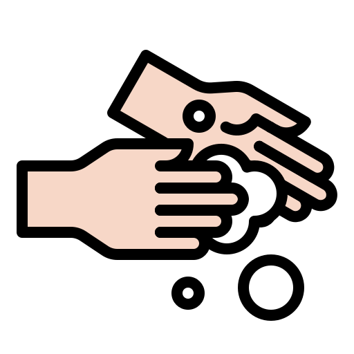 Bubble, clean, hand, handwashing, hygiene, wash, coronavirus icon
