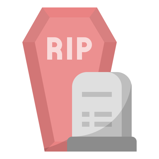 Coronavirus, covid19, dead, death, die, graveyard, tomb icon