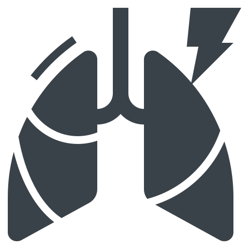Bronchitis, inflamation, influenza, lung, pneumonia, covid-19 icon