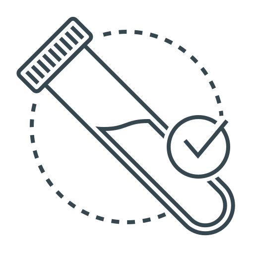 Blood, coronavirus, infected, test, tube, virus icon