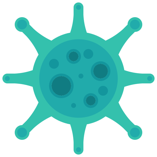 Antivirus, bacteria, cell, infection, malware, virus, coronavirus icon