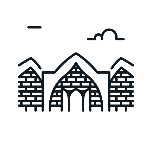 Building, canada, de, glace, hotel, landmark icon