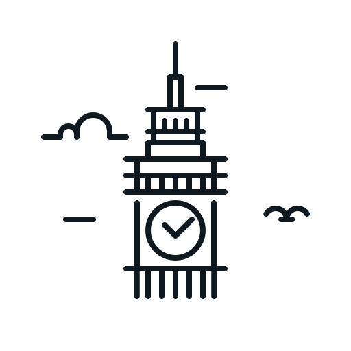 Ben, big, building, clock, england, landmark, watch icon