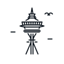 Building,Landmark,Needle,Science,Space,Usa