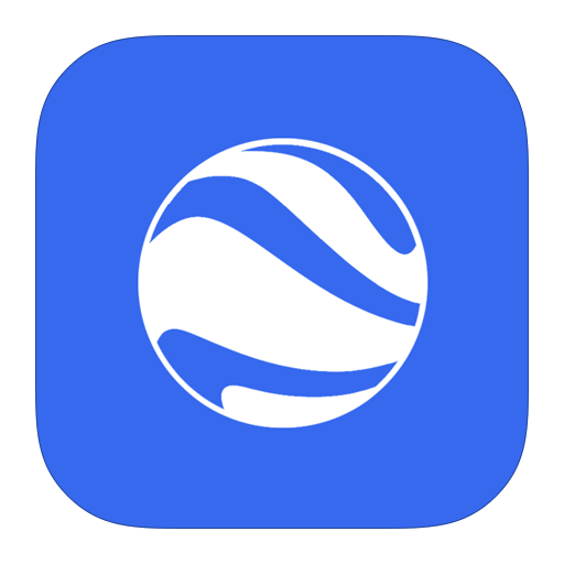 Earth, flurry, google icon