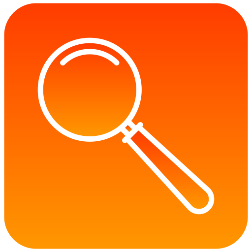 Glass, magnifying, scientific, zoom icon
