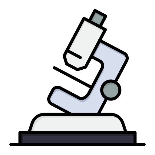 Lab, microsope, science, zoom icon