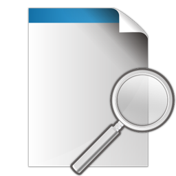 Search, document, zoom icon