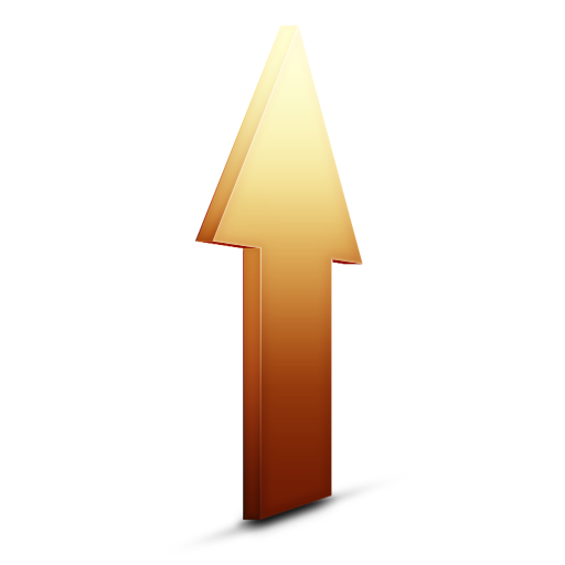 Orange, upload icon