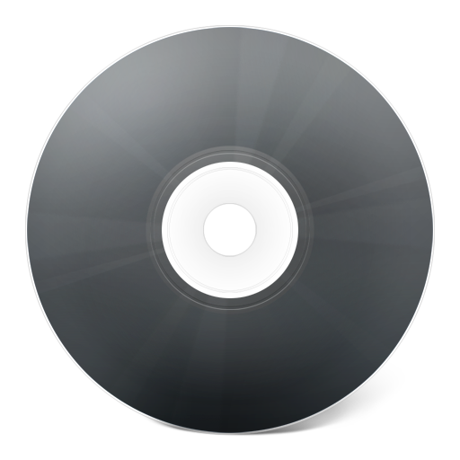 Cd, noir icon