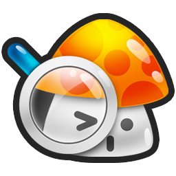 Search, mushroom icon