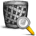 Trash, search icon