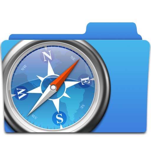 Apple, folder, safari icon